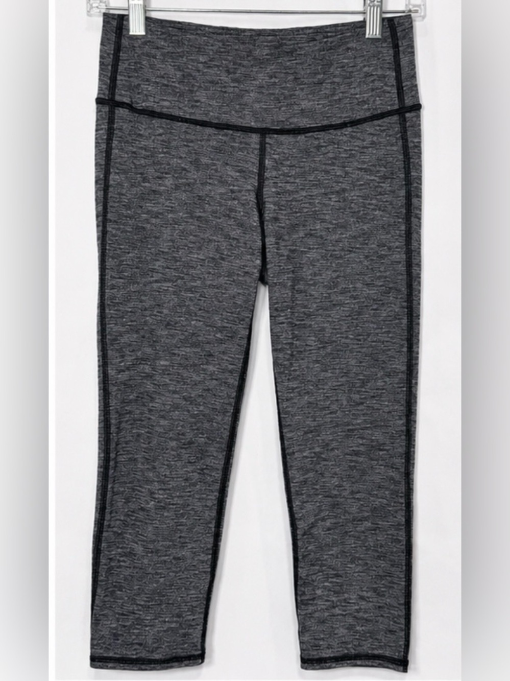 Athleta gray heather performance leggings.